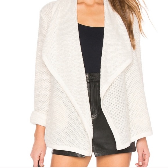 Jack by BB Dakota Sweaters - Jack BB Dakota Ivory Terry Tulip Back Shawl Cardi
